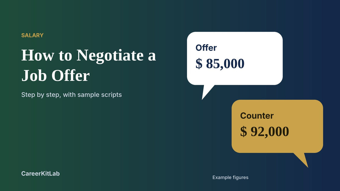 Negotiating a job offer